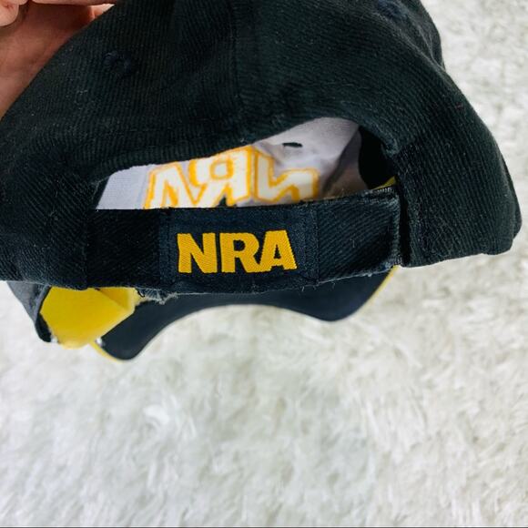 Vintage NRA Black Hat Gold Embroidery Flag - Picture 4 of 6